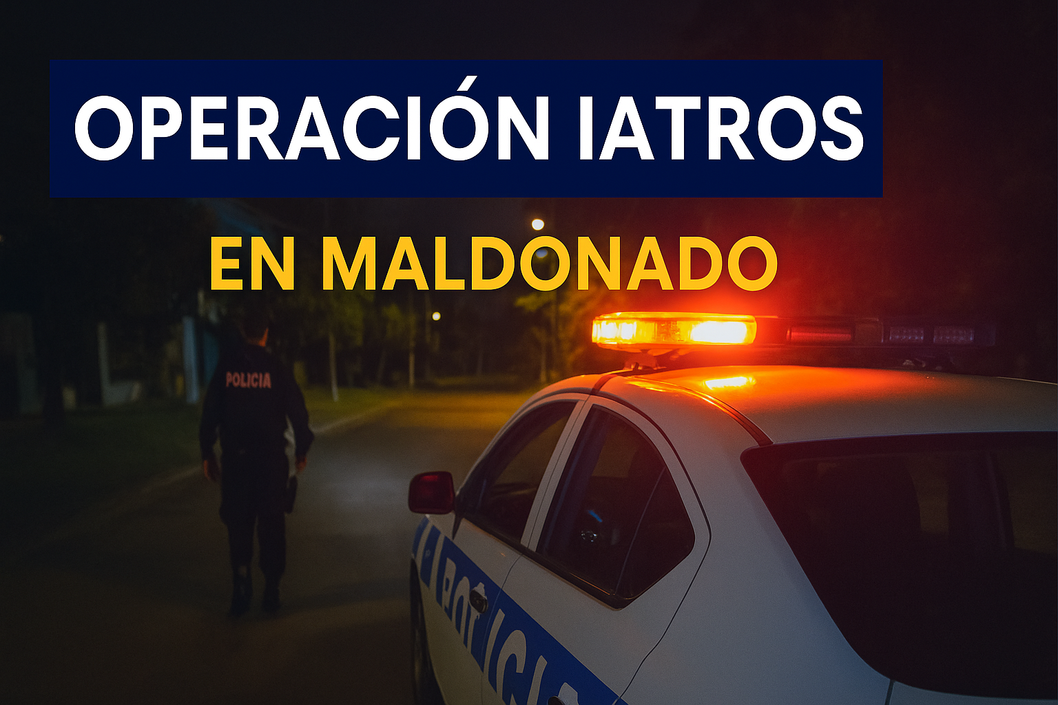 Operación Iatros: patrullaje e investigación policial en Maldonado