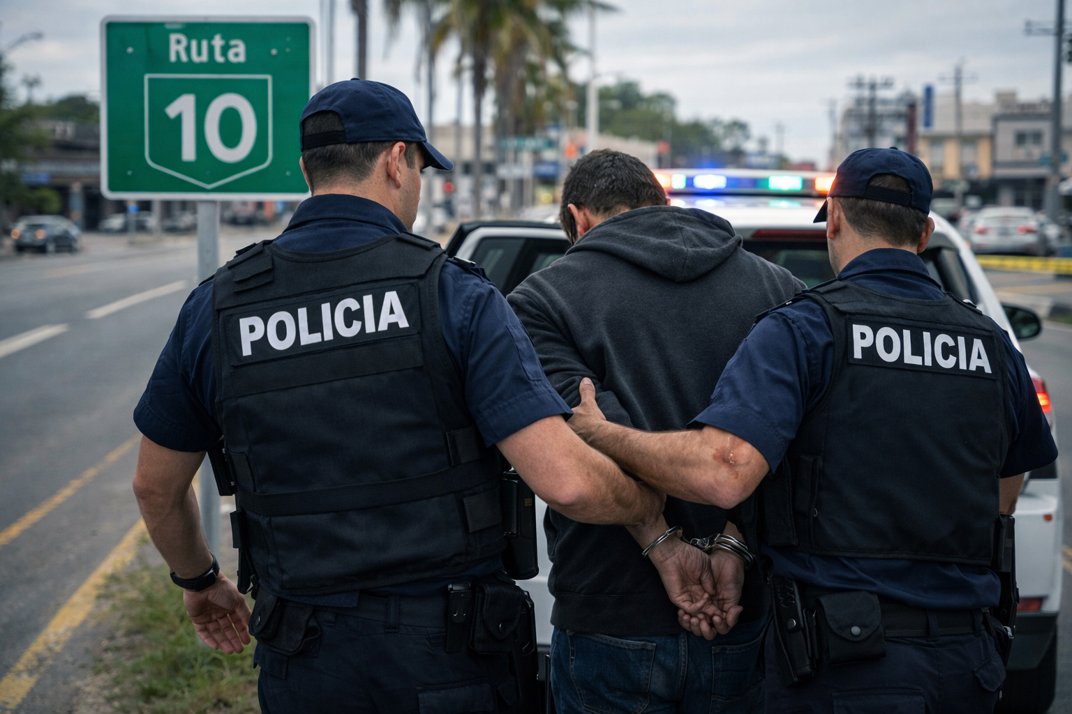 “Hurto en La Barra: operativo policial en Ruta 10 con un detenido”