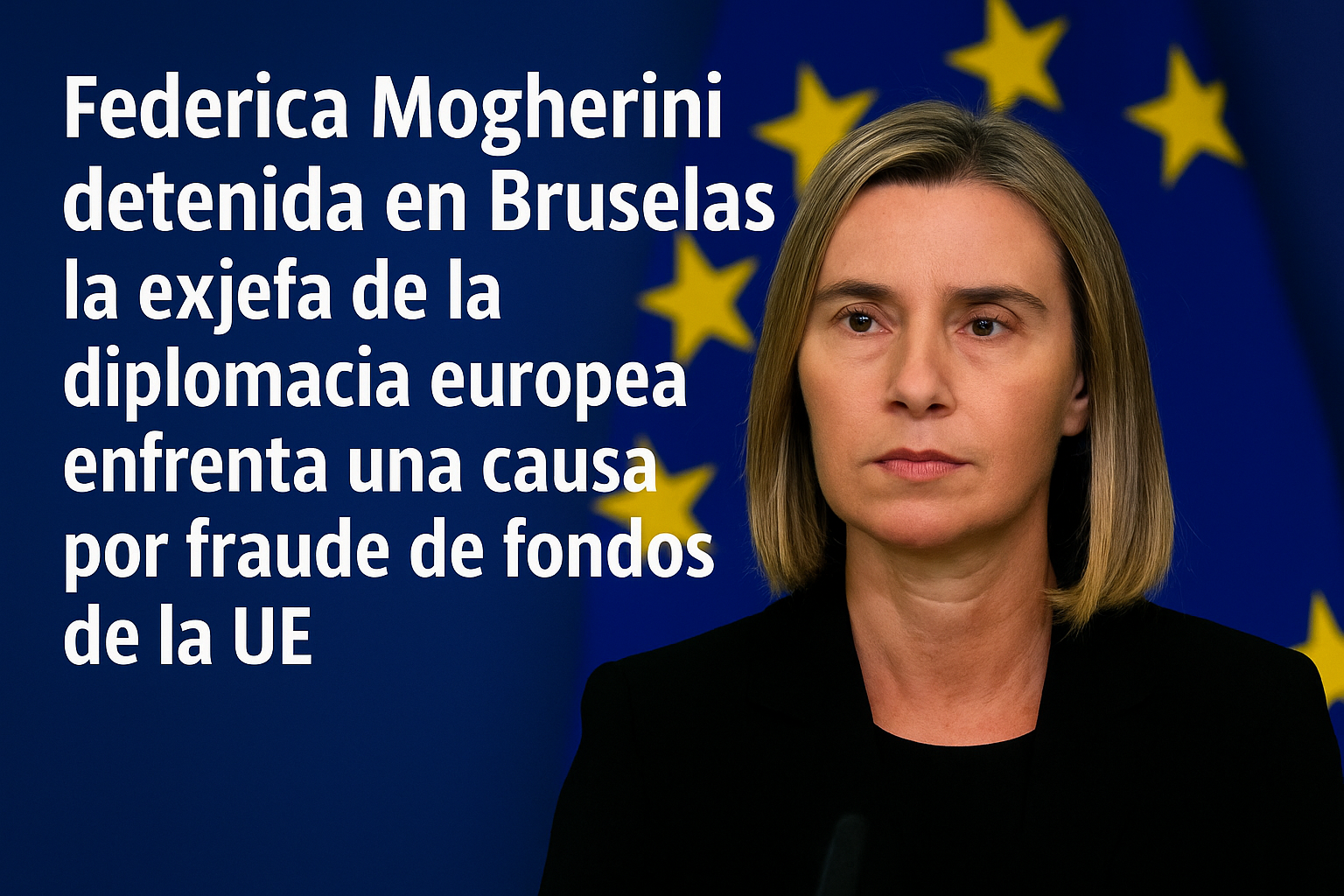 Federica Mogherini detenida en Bruselas en investigación por presunto fraude en la UE
