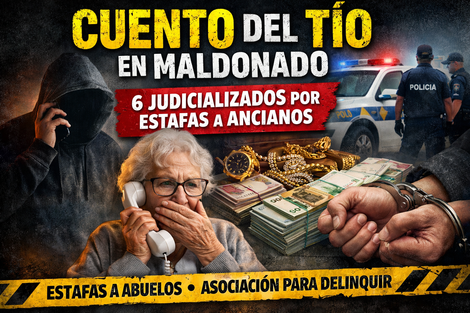 Investigación por estafas tipo “cuento del tío” a adultos mayores en Maldonado (imagen ilustrativa)