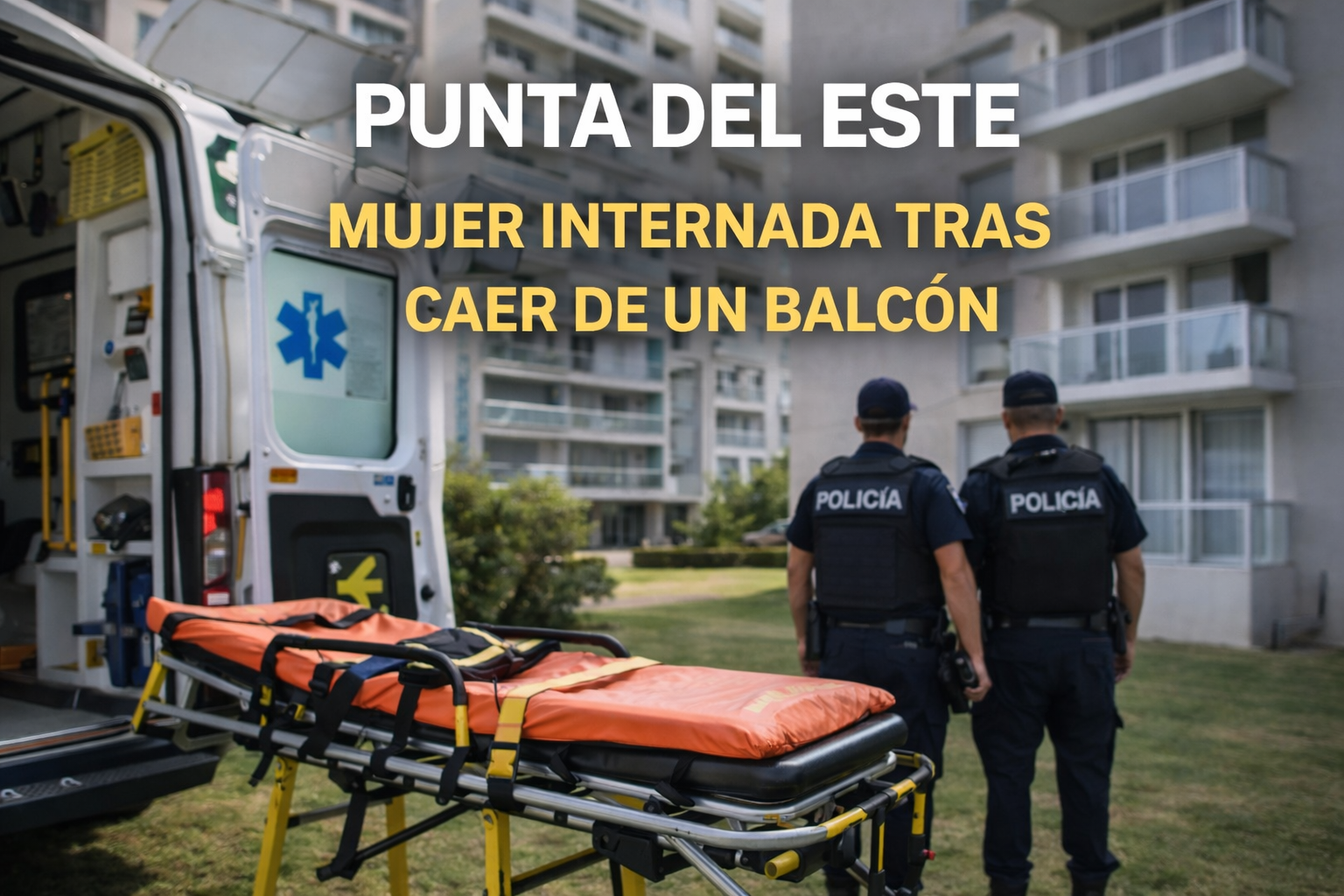 Imagen ilustrativa: caída desde un balcón en Punta del Este