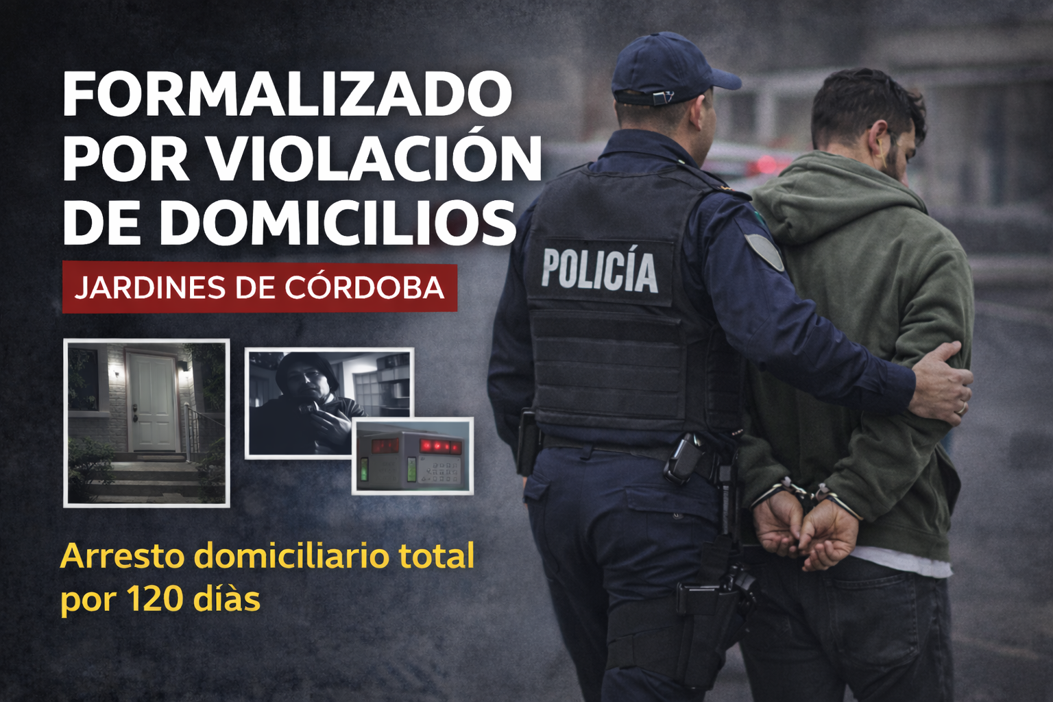 violación de domicilio Jardines de Córdoba