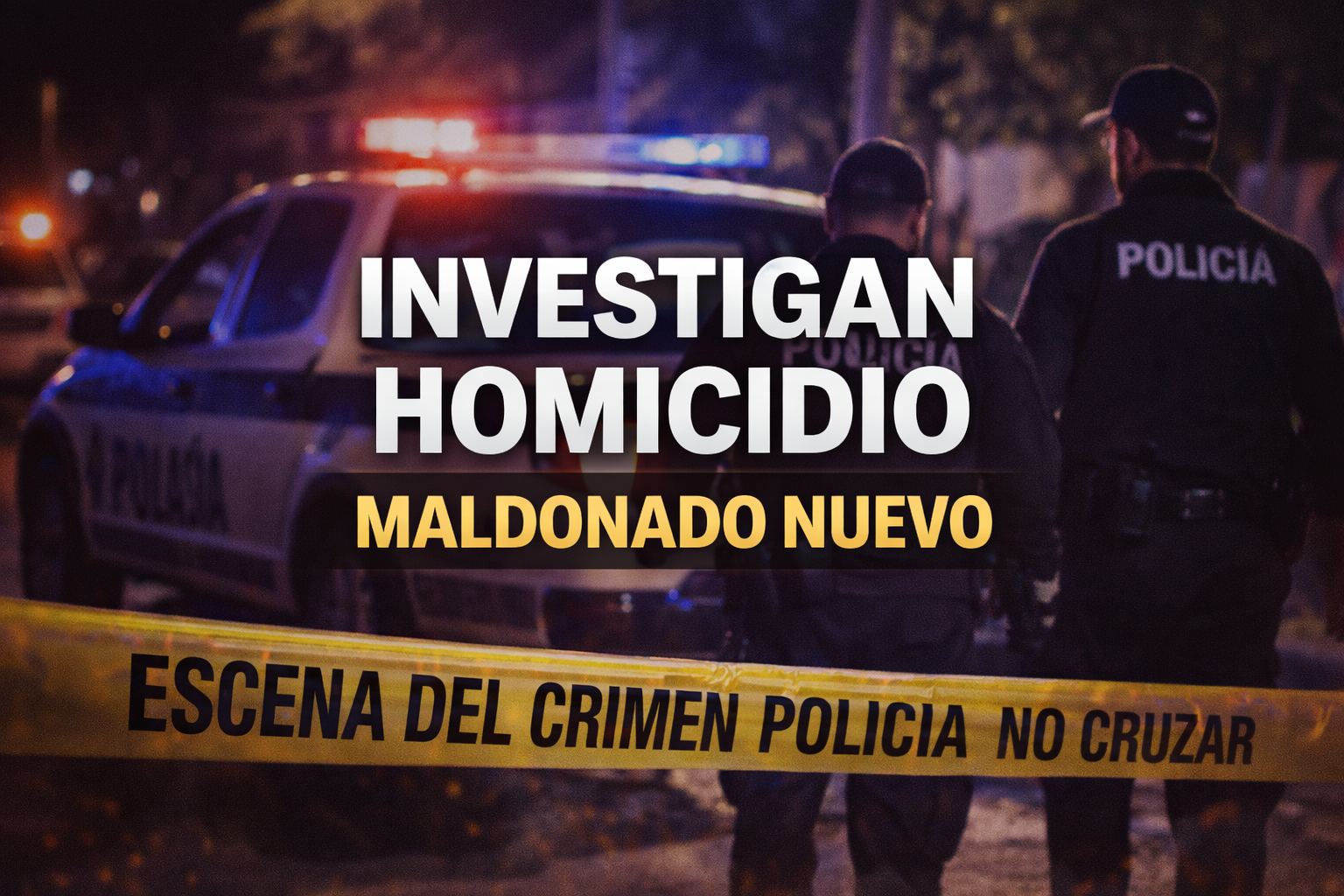 Imagen ilustrativa de un operativo policial por un homicidio en Maldonado Nuevo