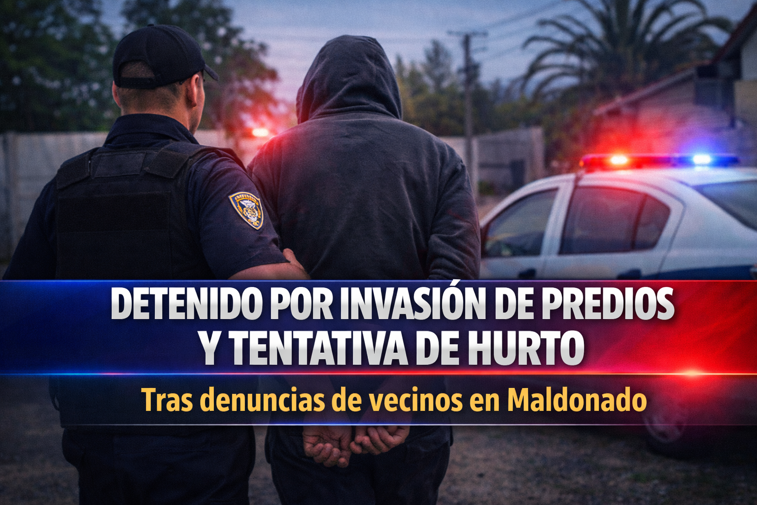 Detenido por invasión de predios y tentativa de hurto en Maldonado (imagen ilustrativa)