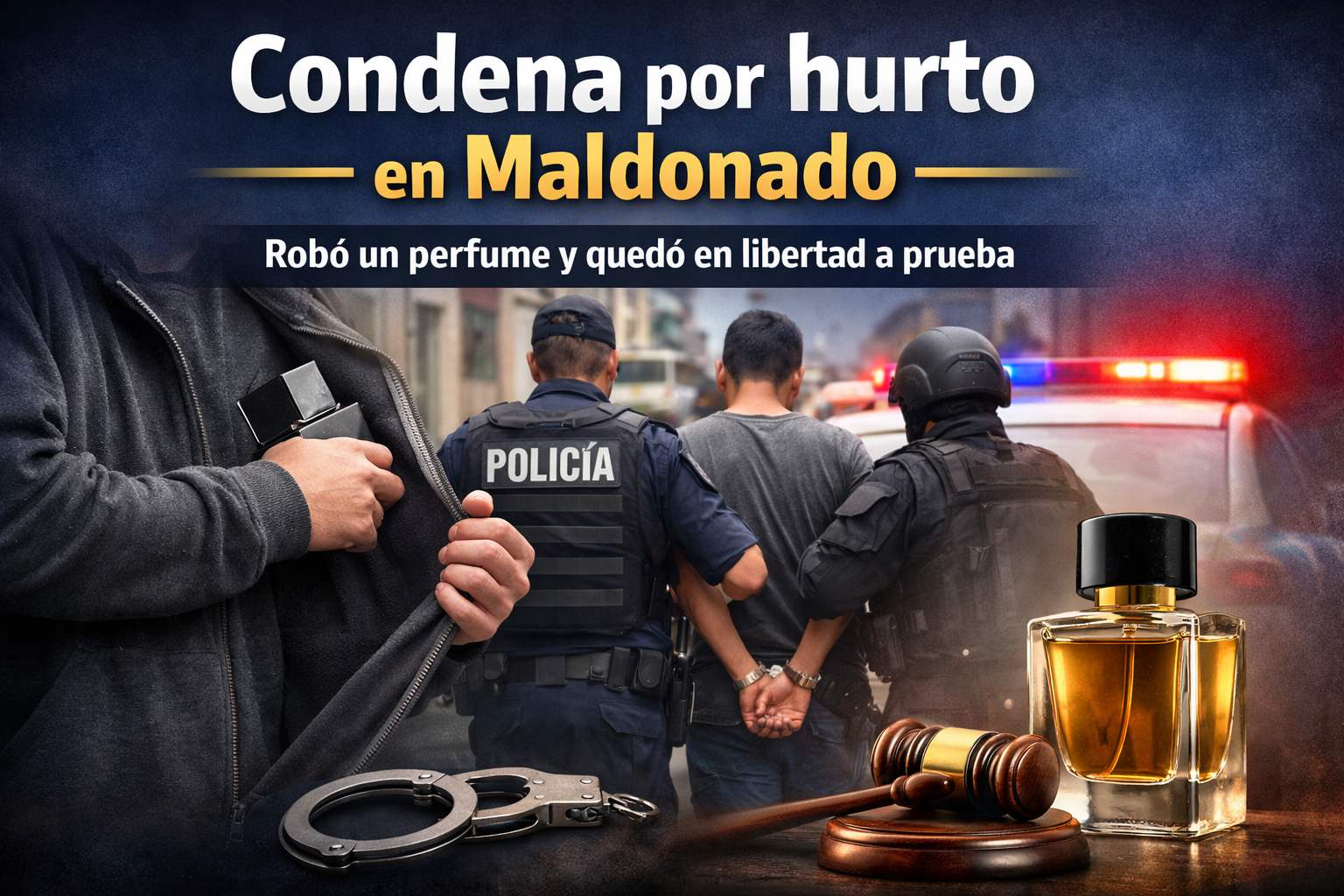 Imagen ilustrativa: condena por hurto en Maldonado tras el robo de un perfume
