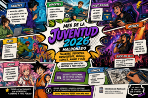 Mes de la Juventud 2026 en Maldonado: habrá talleres, deportes, videojuegos, música y cómics