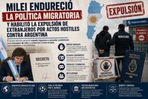 Milei endureció la política migratoria y habilitó la expulsión de extranjeros por actos hostiles contra Argentina