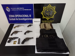 Operación Rout-12 II: hallaron seis armas y un chaleco antibalas robado durante un procedimiento en Lavalleja