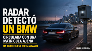 Hurto de matrículas en Maldonado: un radar detectó un BMW con una chapa ajena