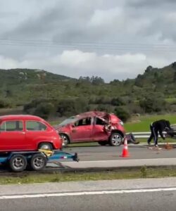 Precaución en Ruta Interbalnearia: retiran vehículos y restos de un siniestro en el kilómetro 99