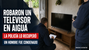 Entraron a una vivienda de Aiguá y se llevaron un televisor: lo recuperaron y condenaron a un hombre