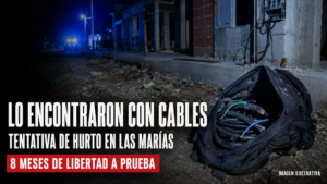Lo encontraron encapuchado con una mochila llena de cables y fue condenado