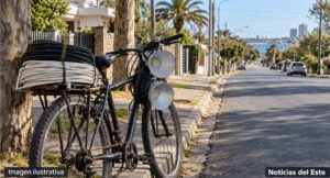 Hurto de cables en Maldonado: lo interceptaron en bicicleta por avenida Lussich y terminó condenado